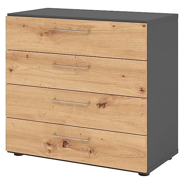 bümö Aktenschrank smart Schubladen Schrank - 4 Schübe Dekor: Graphit/Asteic günstig online kaufen