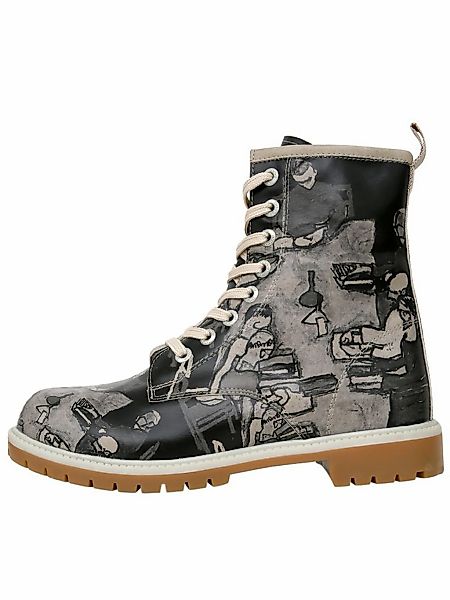 DOGO Schnürboots "Damen Boots Supper BlackWhite Vegan Damen Boots / female" günstig online kaufen