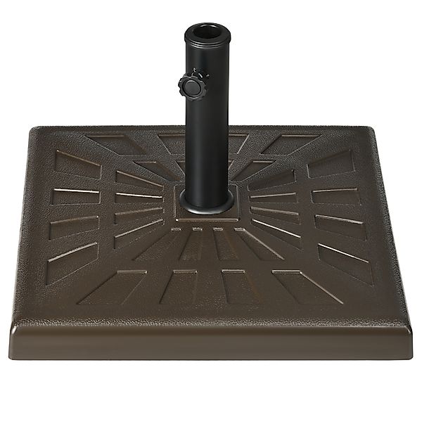 Outsunny Gartenschirmständer aus Harz und Metall, Sonnenschirmständer mit i günstig online kaufen