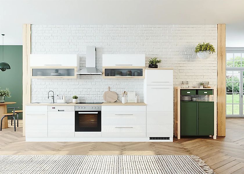 KOCHSTATION Küchenzeile "KS-Wien" Breite 330 cm, wahlweise mit E-Geräten günstig online kaufen