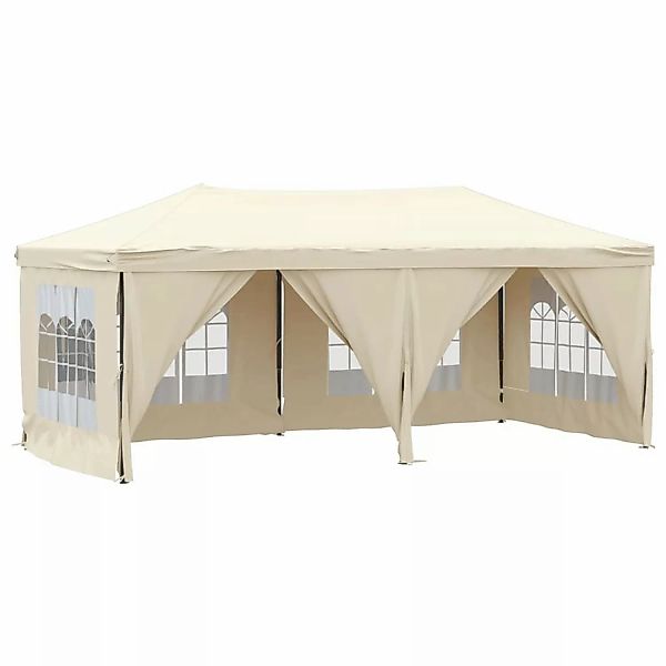 vidaXL Partyzelt Faltbar mit Seitenwänden Creme 3x6 m Modell 1 günstig online kaufen