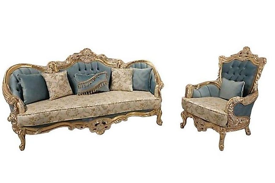 JVmoebel Sofa Wohnzimmer Sofagarnitur Klassische Couch Möbel einrichtung 3+ günstig online kaufen