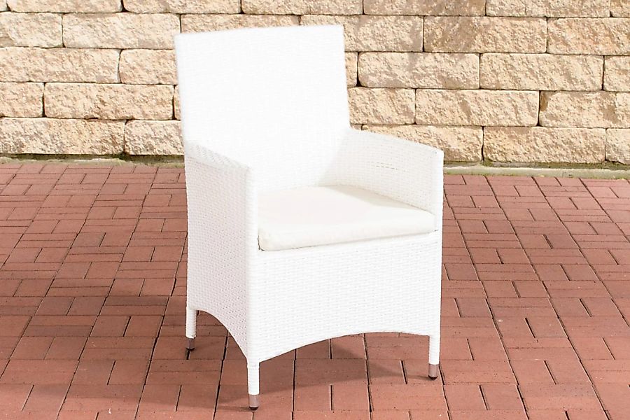 Polyrattan Stuhl Julia-weiß_flach-Cremeweiß günstig online kaufen