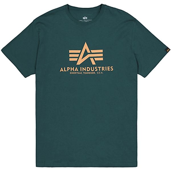 Alpha Industries  T-Shirts & Poloshirts Basic T-Shirt - Force Green günstig online kaufen
