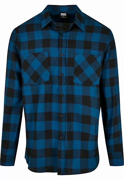 URBAN CLASSICS Flanellhemd TB297 - Checked Flanell Shirt blue/black L günstig online kaufen