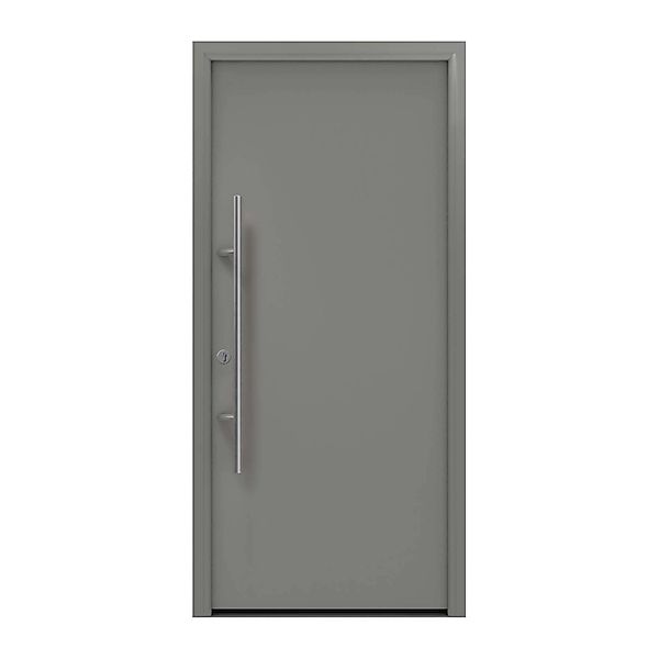 EcoStar Haustür Isopro Secur IPS 010 Graualuminium 110 cm x 210 cm DIN L günstig online kaufen