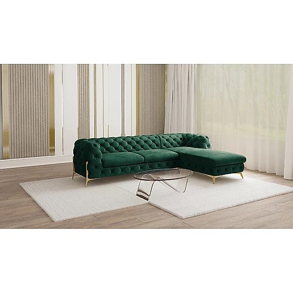 S-Style Möbel Ecksofa Ashley mit Ottomane, günstig online kaufen