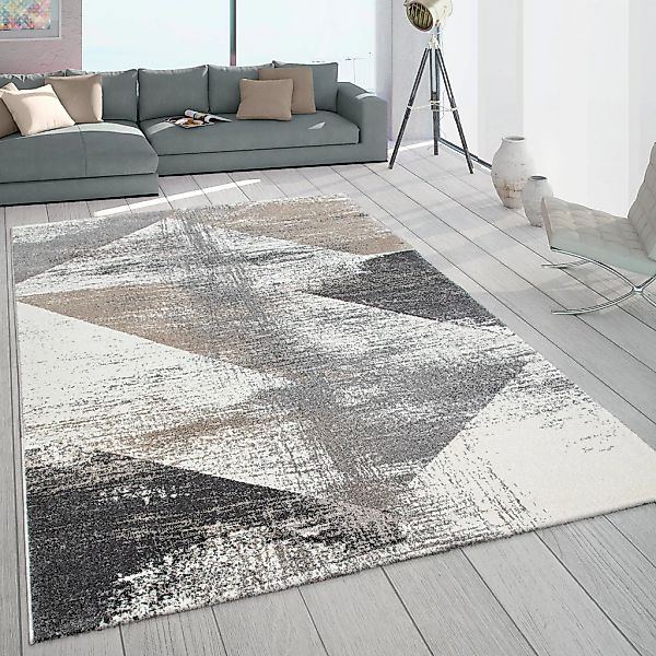 Paco Home Teppich »Mero 102«, rechteckig, 16 mm Höhe, Kurzflor, modernes De günstig online kaufen