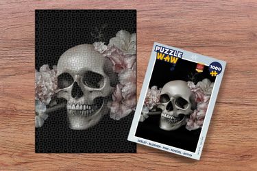 MuchoWow Puzzle Skelett - Blumen - günstig online kaufen