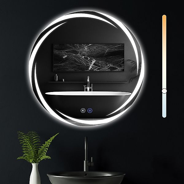 Nettlife Wandspiegel Badspiegel Rund LED mit günstig online kaufen