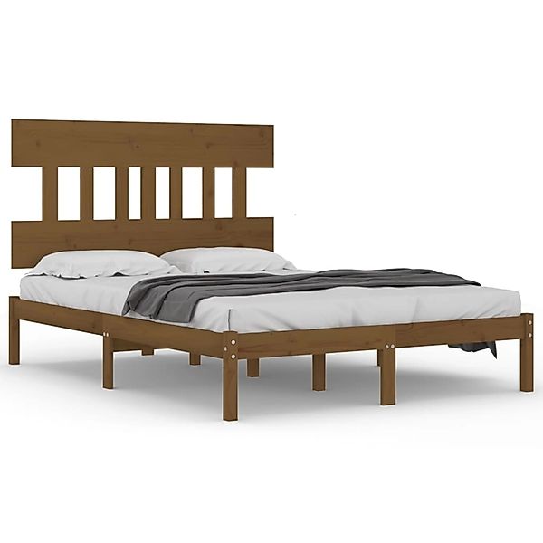 Vidaxl Massivholzbett Honigbraun 200x200 Cm günstig online kaufen