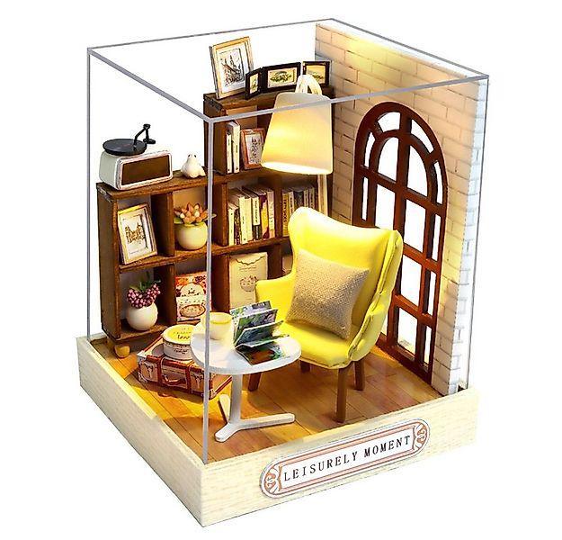 Cute Room 3D-Puzzle Puppenhaus Miniatur DIY hölzernes Leseecken, Puzzleteil günstig online kaufen