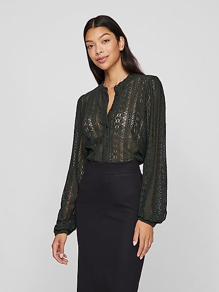 Vila Blusenshirt VICHIKKA LACE L/S SHIRT- günstig online kaufen