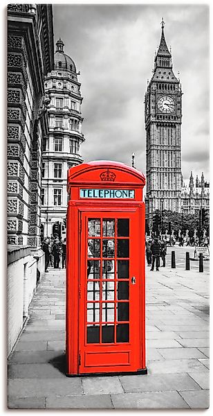 Artland Wandbild "London Telefonzelle" Architektonische Elemente 1 Stk. tlg günstig online kaufen