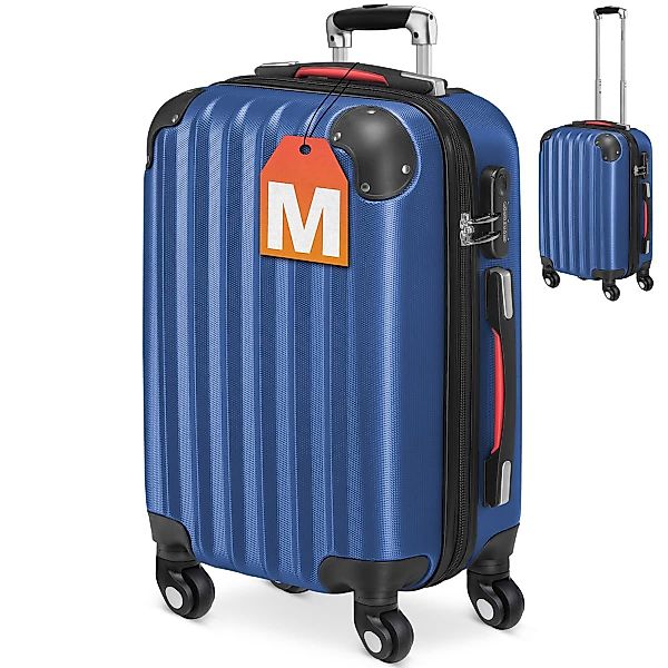 monzana Hartschalen-Trolley, 4 Rollen, Handgepäck Zahlenschloss günstig online kaufen