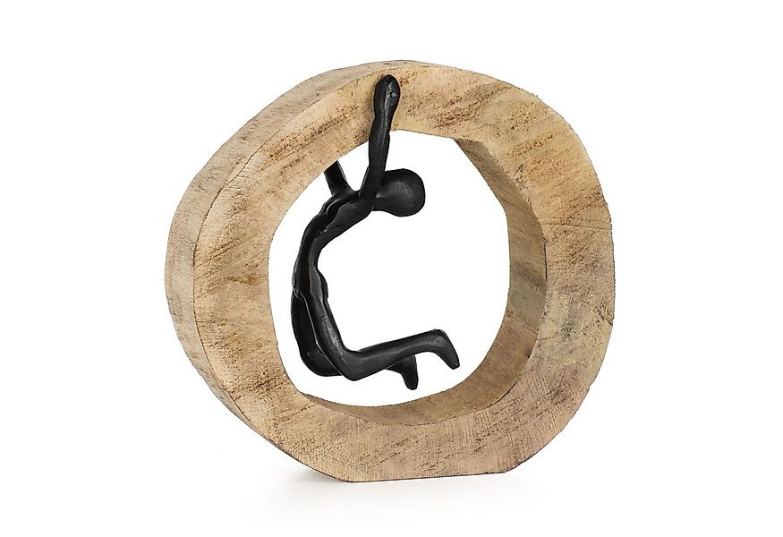 Moritz Skulptur Nicht aufgeben, Holz, Tischdeko, Fensterdeko, Wanddeko, Hol günstig online kaufen