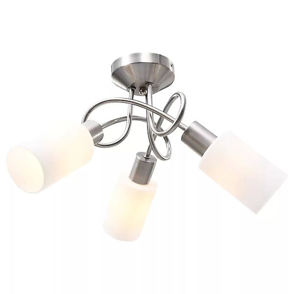 Deckenleuchte Mit Keramik-lampenschirmen Für 3 E14 Glühlampen günstig online kaufen