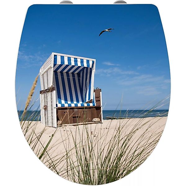 Wenko WC-Sitz Strandkorb Duroplast Acryl günstig online kaufen