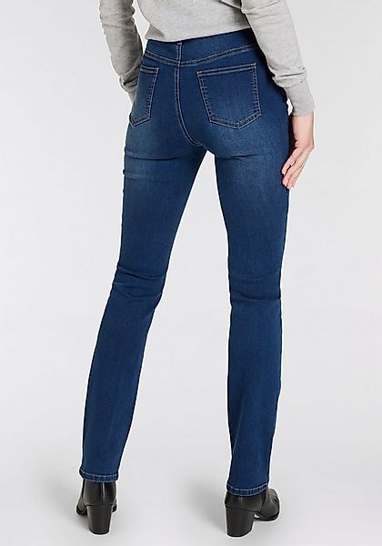 Arizona Gerade Jeans Ultra-Stretch Used-Look-Waschung günstig online kaufen