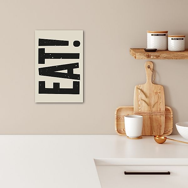 OneMillionCanvasses® Leinwandbild Lebensmittel - Schwarz - günstig online kaufen