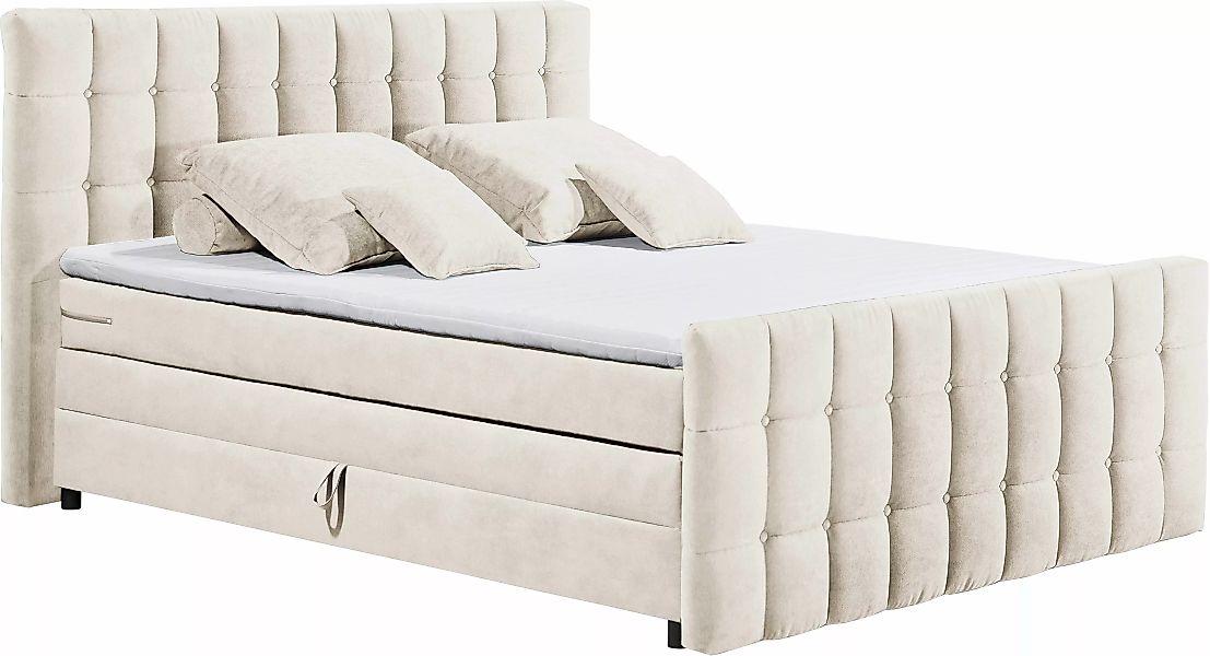 ED EXCITING DESIGN Boxspringbett "Mendoza", inkl. Bettkasten, erhältlich in günstig online kaufen