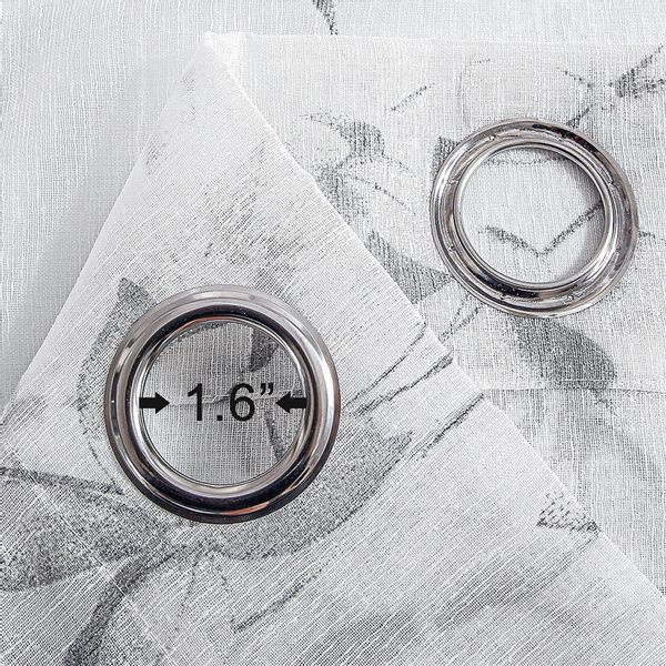 BYSURE Gardine (2 St), Ösen, halbtransparent, günstig online kaufen