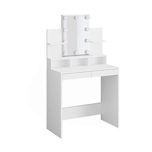 Vicco Schminktisch Ania Weiß 80 cm mit LED Beleuchtung günstig online kaufen