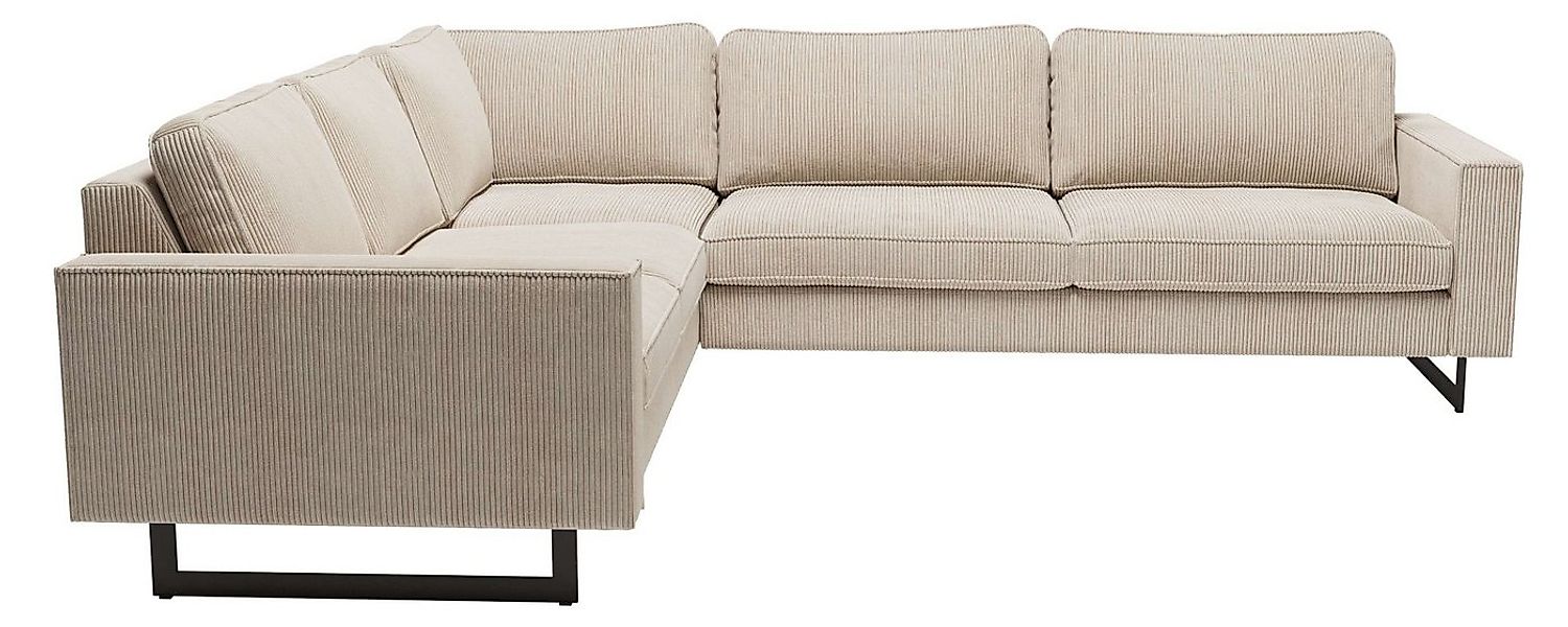 Home affaire Ecksofa Pinto, XXL, 250/290 cm, langer Schenkel, Ottomane, Cor günstig online kaufen