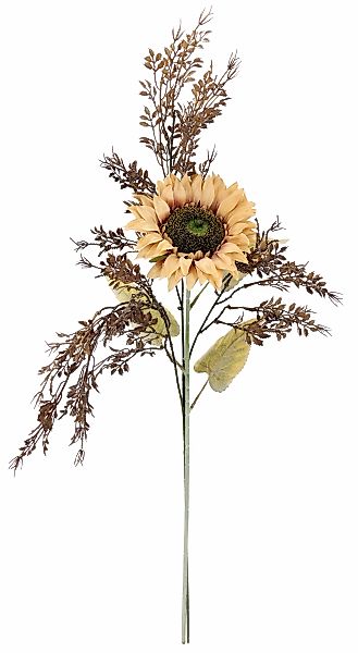 I.GE.A. Kunstblumenstrauß "Kunstblumen Set Sonnenblume" Mit Dekozweig 70cm günstig online kaufen