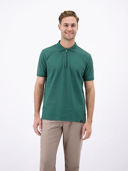 LERROS Poloshirt "Poloshirt mit Reißverschlusskragen in Strukturqualität" günstig online kaufen