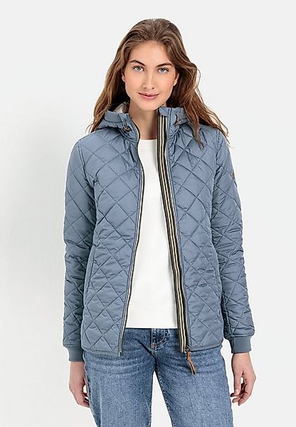 camel active Steppjacke aus recyceltem Polyester Langarm Kapuze Markenlabel günstig online kaufen