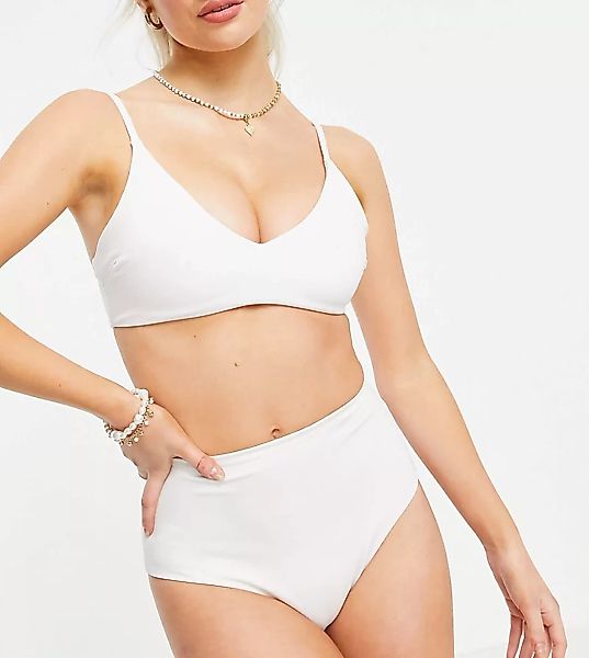 ASOS DESIGN Petite – Mix and Match – Bikinihose aus recyceltem Material mit günstig online kaufen