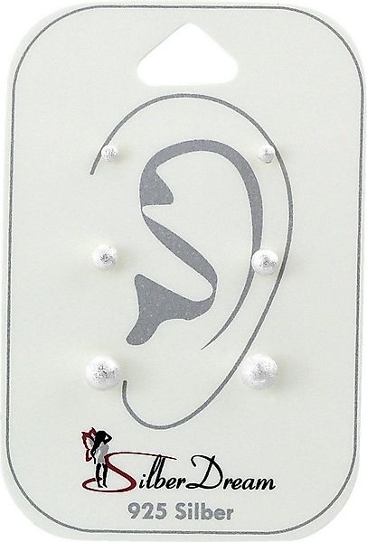 SilberDream Paar Ohrstecker SilberDream 3er Ohrringe Ohrstecker (Ohrstecker günstig online kaufen