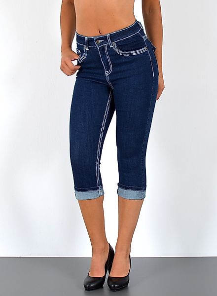 ESRA Caprijeans Damen 3/4 Capri Jeans-Hose günstig online kaufen