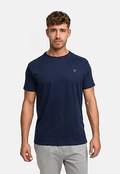 Indicode T-Shirt Herren Kloge Shirt Tee Herrenshirt mit dezentem Label-Deta günstig online kaufen