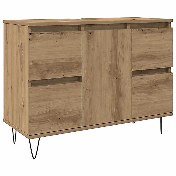 vidaXL Badschrank Artisan-Eiche 80x33x60 cm Holzwerkstoff 857236 günstig online kaufen