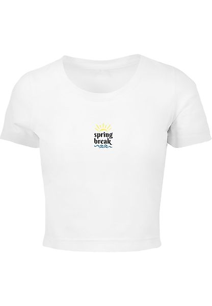 Merchcode T-Shirt "Merchcode Damen Ladies Spring break - Cropped Tee", (1 t günstig online kaufen