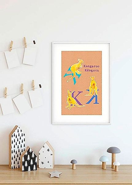 Komar Bild "ABC Animal K", Buchstaben, (1 St.), Wandbild zur Dekoration - o günstig online kaufen