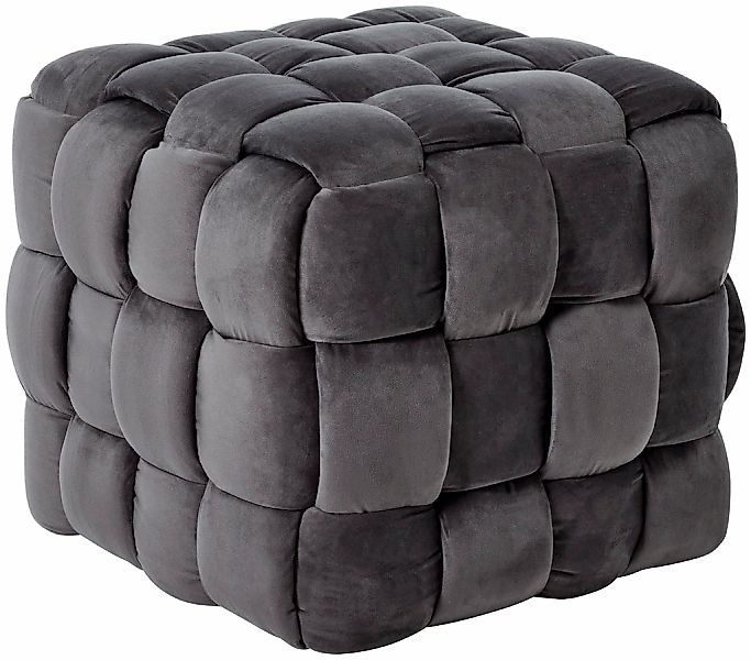 Jahnke "WEB ART S" Hocker, Couchtisch, Beistelltisch gepolstert in edler Fl günstig online kaufen