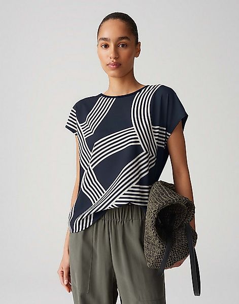 OPUS Print-Shirt SABETHI PRINT Ecovero Viscose, grafisches Muster, überschn günstig online kaufen