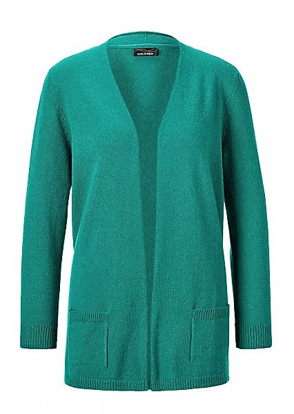 GOLDNER Strickjacke "Kurzgröße Langarm Feinstrick-Cardigan" Ohne günstig online kaufen