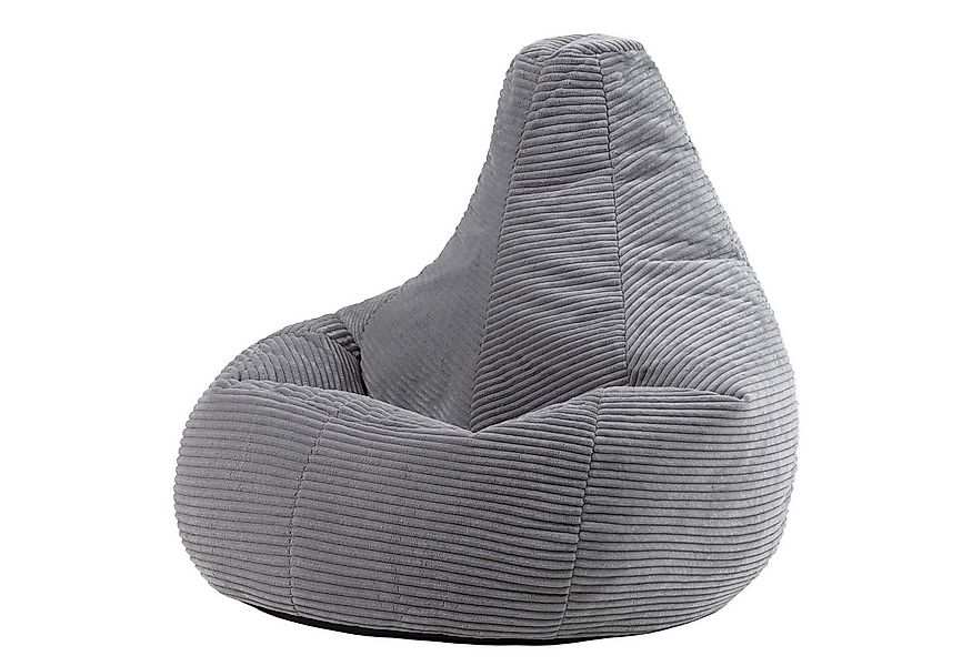 icon Sitzsack Sessel mit Rückenlehne aus Cord „Dalton“, Sitzsack XXL, Gamin günstig online kaufen