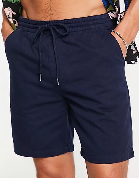 Farah – Trehurst – Twill-Shorts in Dunkelblau günstig online kaufen