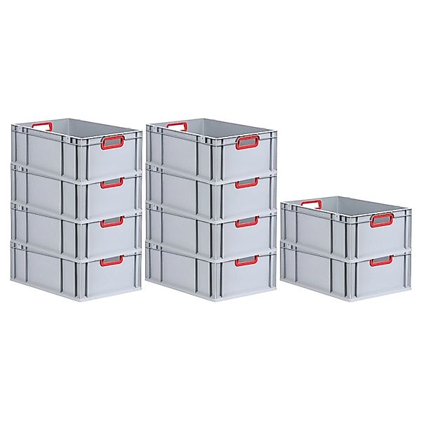 PROREGAL Spar Set 10x Eurobox Nextgen Color HxBxT 22 x 40 x 60 cm 44 Liter günstig online kaufen