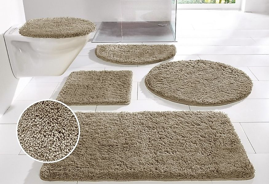 my home Badematte »Inga, Badezimmer Teppich, Badvorleger« Höhe 20 mm rutsch günstig online kaufen