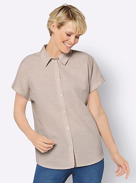 Sieh an! Klassische Bluse Kurzarm-Bluse günstig online kaufen