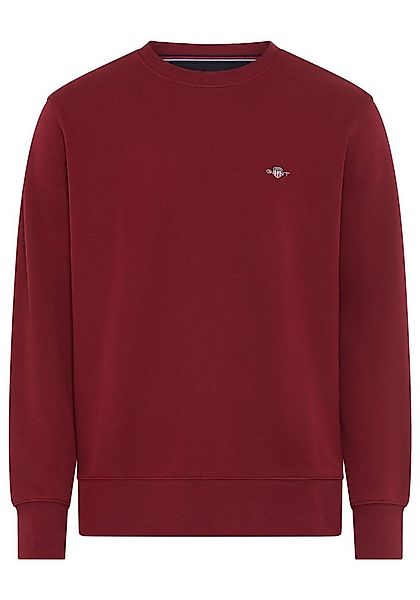 Gant Sweatshirt REG SHIELD C-NECK SWEAT mit Logostickerei auf der Brust günstig online kaufen