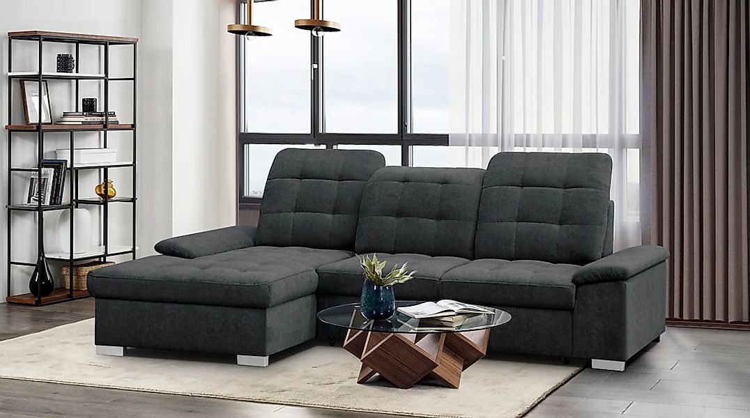 WERK2 Ecksofa "Carmen, mit Bettfunktion & Bettkasten, optional Sitztiefenve günstig online kaufen