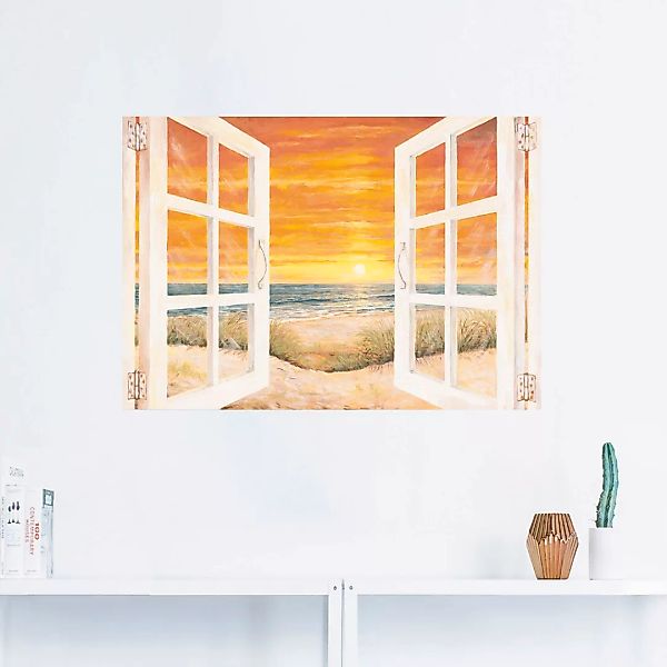 Artland Wandbild »Fenster zum Meer«, Meer Bilder, (1 St.), als Alubild, Out günstig online kaufen