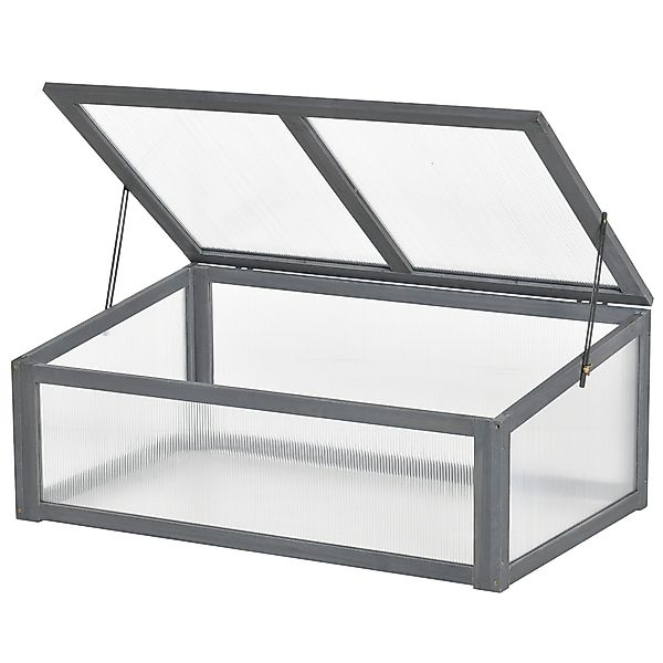 Outsunny Hochbeet mit Abdeckung, UV Schutz, günstig online kaufen